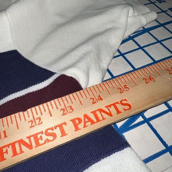 Polo Ralph Lauren Polo Shirt Men's XL Striped White Red Blue Green Pony - Picture 8 of 8